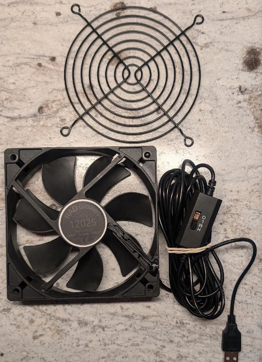 Fan Mount for IKEA Greenhouse Cabinet