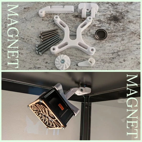 Fan Mount for IKEA Greenhouse Cabinet