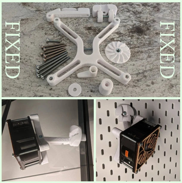 Fan Mount for IKEA Greenhouse Cabinet