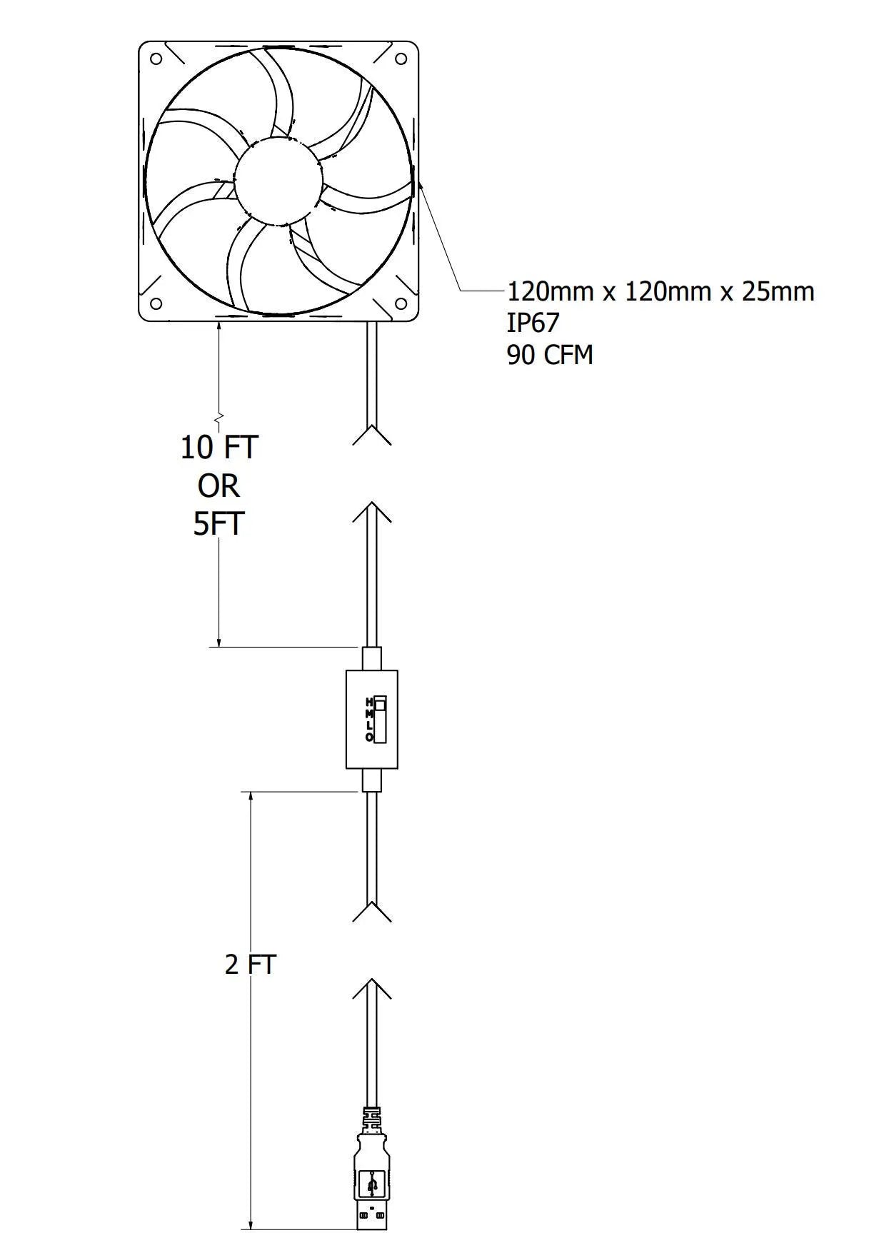 Fan Mount for IKEA Greenhouse Cabinet
