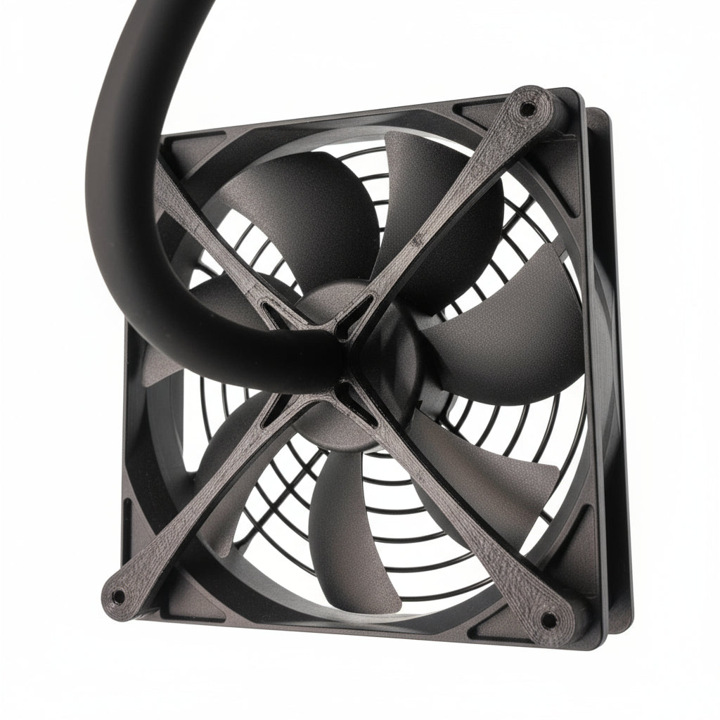 Fan with FlexiMount For Ikea Greenhouse Cabinet