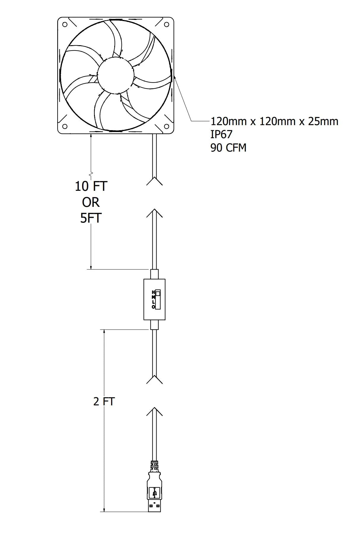 Fan for IKEA Greenhouse Cabinet